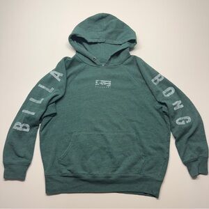 Billabong Green Hoodie with Bold Sleeve Branding